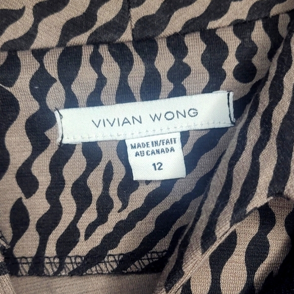 Vivian Wong Size 12 Open Front Knit Cardigan Jacket – Made in Canada A83 - Picture 4 of 8